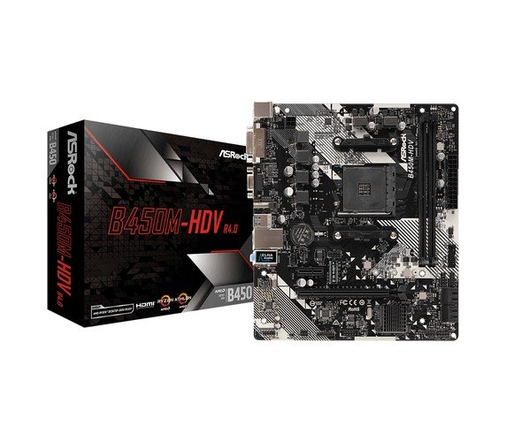 Μητρική Κάρτα ASRock B450M-HDV R4.0 AMD B450 AMD AM4