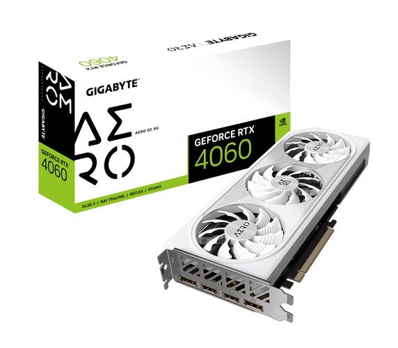 VGA Gigabyte GeForce® RTX 4060 8GB AERO OC