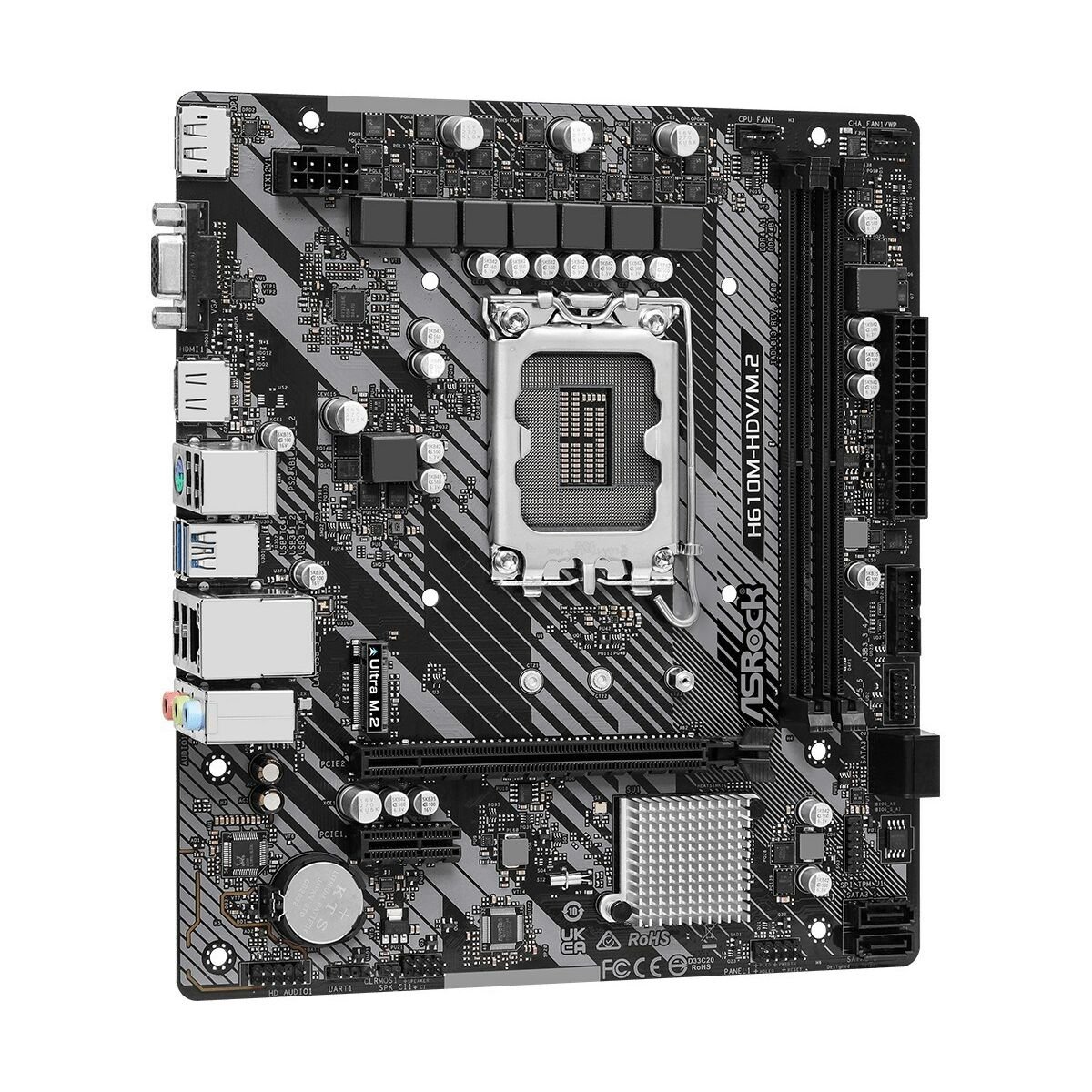 Μητρική Κάρτα ASRock 90-MXBJH0-A0UAYZ LGA 1700 INTEL H610 - Image 4