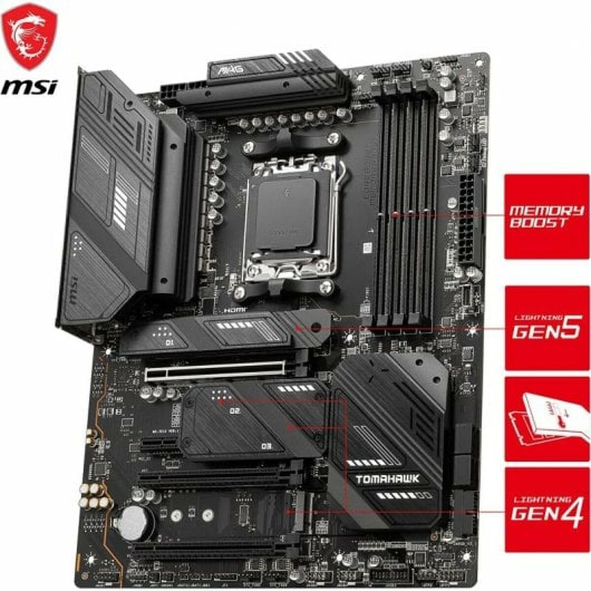 Μητρική Κάρτα MSI MAG X670E TOMAHAWK WIFI AMD X670 AMD AM5 - Image 6