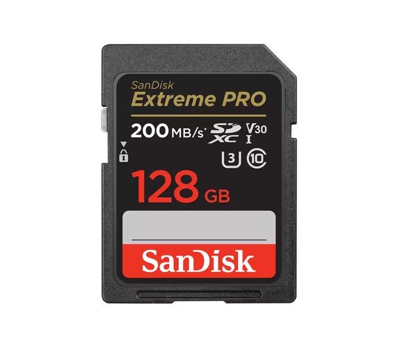 Extreme PRO 128 GB SDXC (schwarz, UHS-I U3, Class 10, V30)