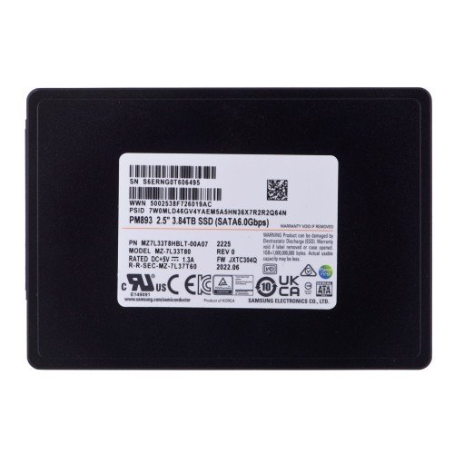Samsung PM893 SSD 3.8TB 2.5'' SATA III - Image 2