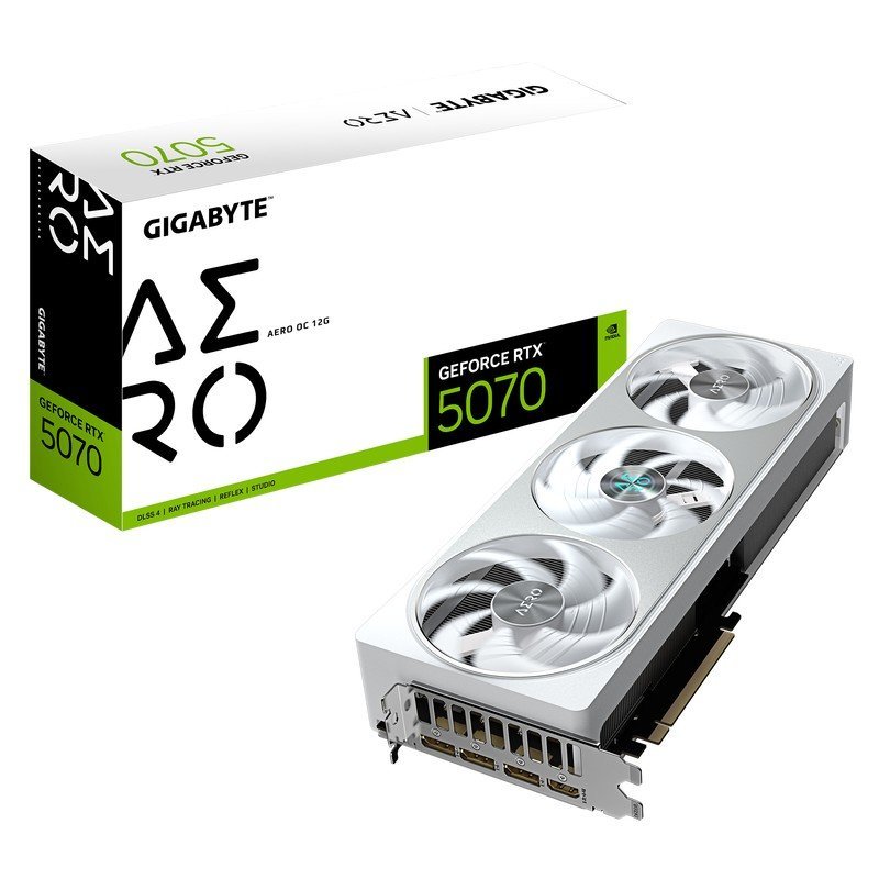 Gigabyte GeForce RTX 5070 12GB GDDR7 Aero OC Κάρτα Γραφικών