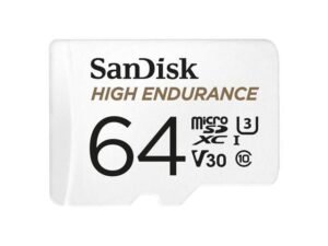 SanDisk High Endurance MicroSDHC 64Gb + SD-adapt.